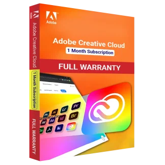 Adobe Creative Cloud 1 Month Subscription - full warranty - on customer email