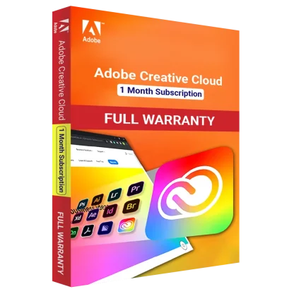 Adobe Creative Cloud 1 Month Subscription - full warranty - on customer email
