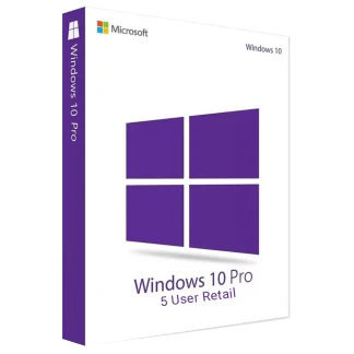 Windows 10 Pro - 5 User Retail License | Lifetime Activation