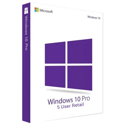 Windows 10 Pro - 5 User Retail License | Lifetime Activation