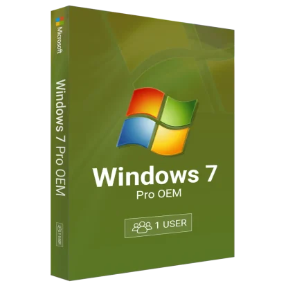 Windows 7 Pro OEM – 1 User Lifetime License